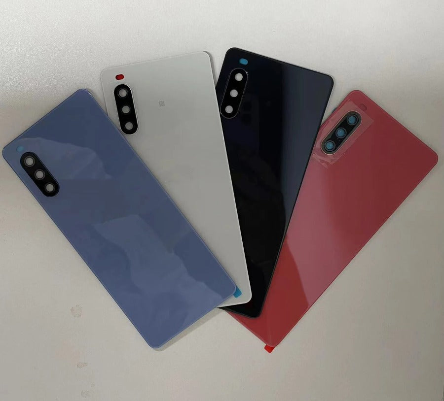 Original New Back Battery Cover Glass Housing For Sony Xperia 10 III Rear Door Case Replacement Parts With Camera Glass Lens Sony phone repair parts