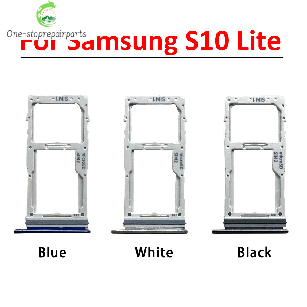 New SiM Tray For Samsung S10 Lite SIM Card Slot SD Card Tray Holder Adapter Samsung phone repair parts