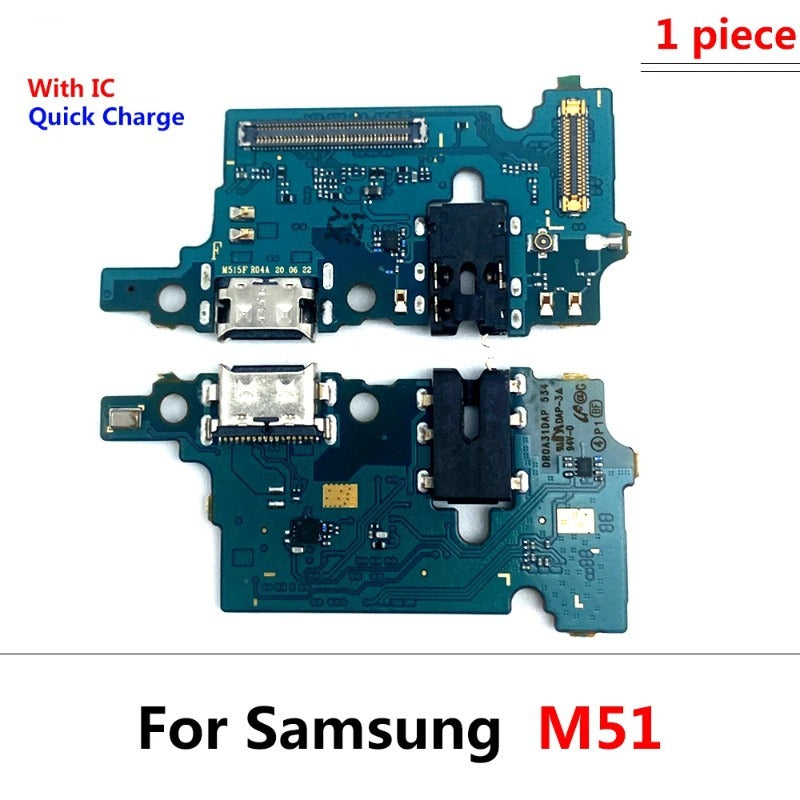 10Pcs USB Charger Charging Port Connector Flex Cable For Samsung M31 M31S M51 M10 M20 M30 M30s M21s M32 M52 M62 M13 M33 M53 5G Samsung phone repair parts