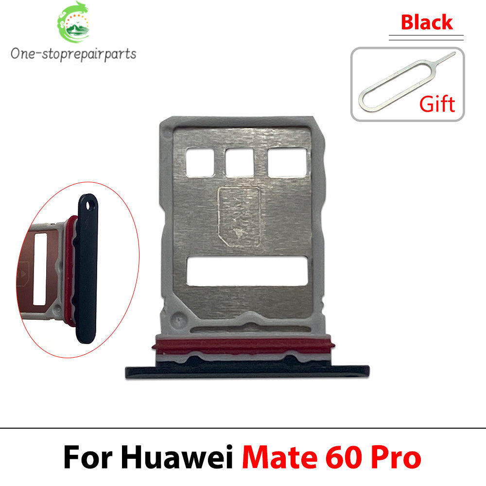 SIM Card Tray Slot Holder Adapter Accessories For Huawei Mate 50 60 Pro Plus 4G 5G Huawei phone repair parts