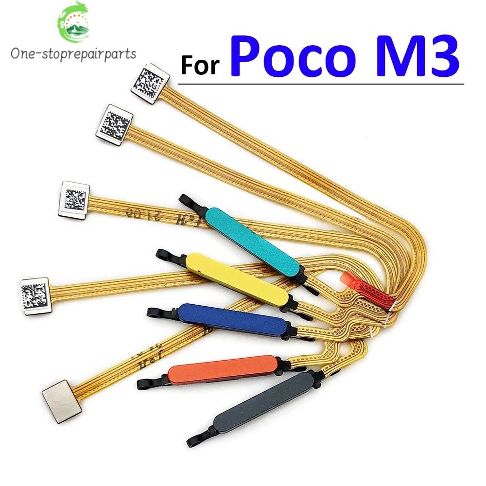 New Fingerprint Scanner For Xiaomi Poco M3 F3 X3 GT Pro Home Button Fingerprint Menu Return Key Sensor Flex Cable For Redmi 9T  Xiaomi  Xiao mi phone repair parts