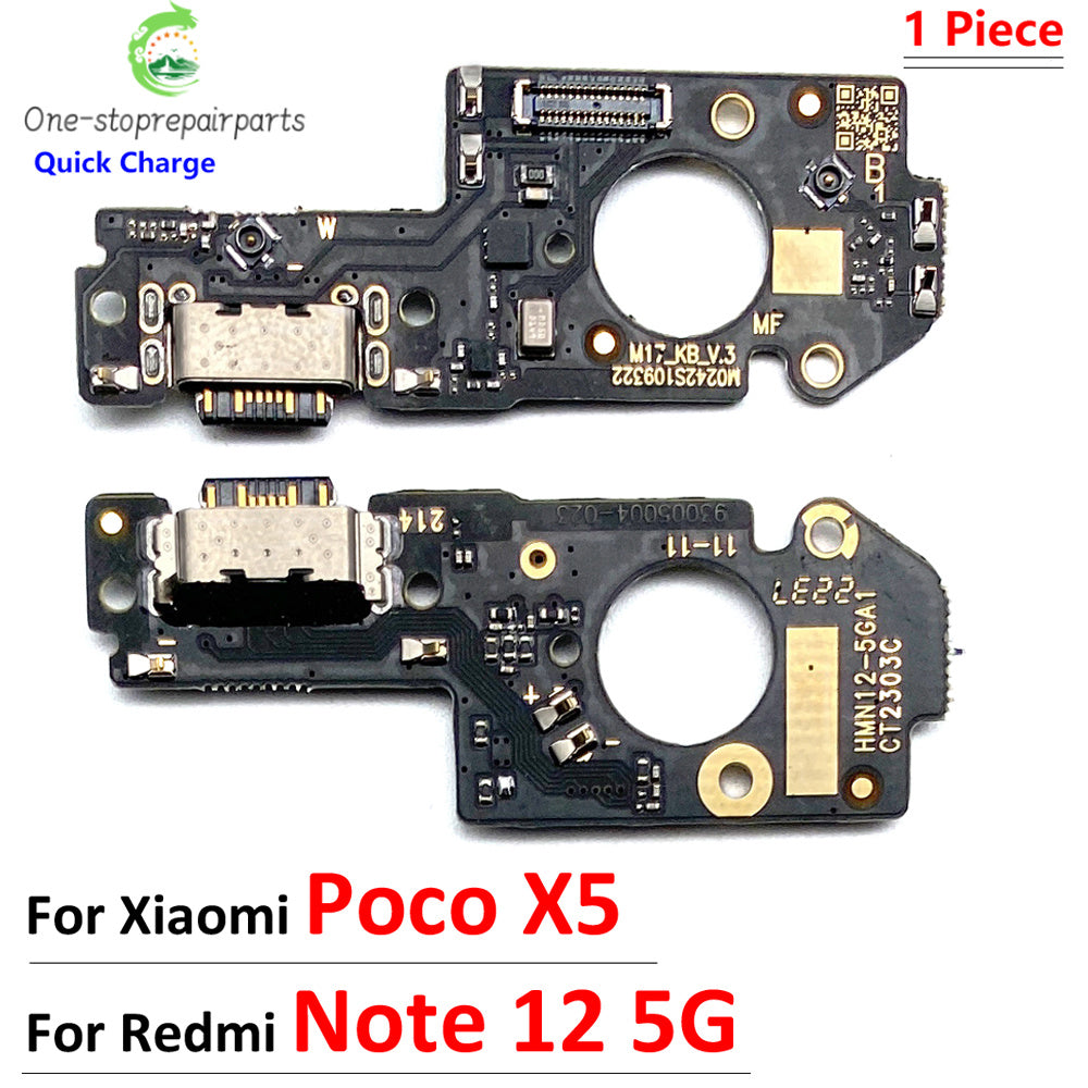 For Xiaomi Poco X5 X6 Pro Redmi Note 12 13 Pro Plus 4G 5G Dock Connector USB Charger Charging Port Flex Cable Board With Micro  Xiaomi  Xiao mi phone repair parts