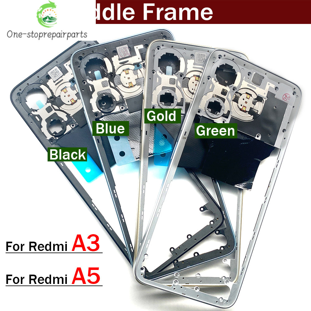 New Housing Middle Frame Bezel For Xiaomi Redmi A3 A5 Middle Plate Cover Xiaomi  Xiao mi phone repair parts