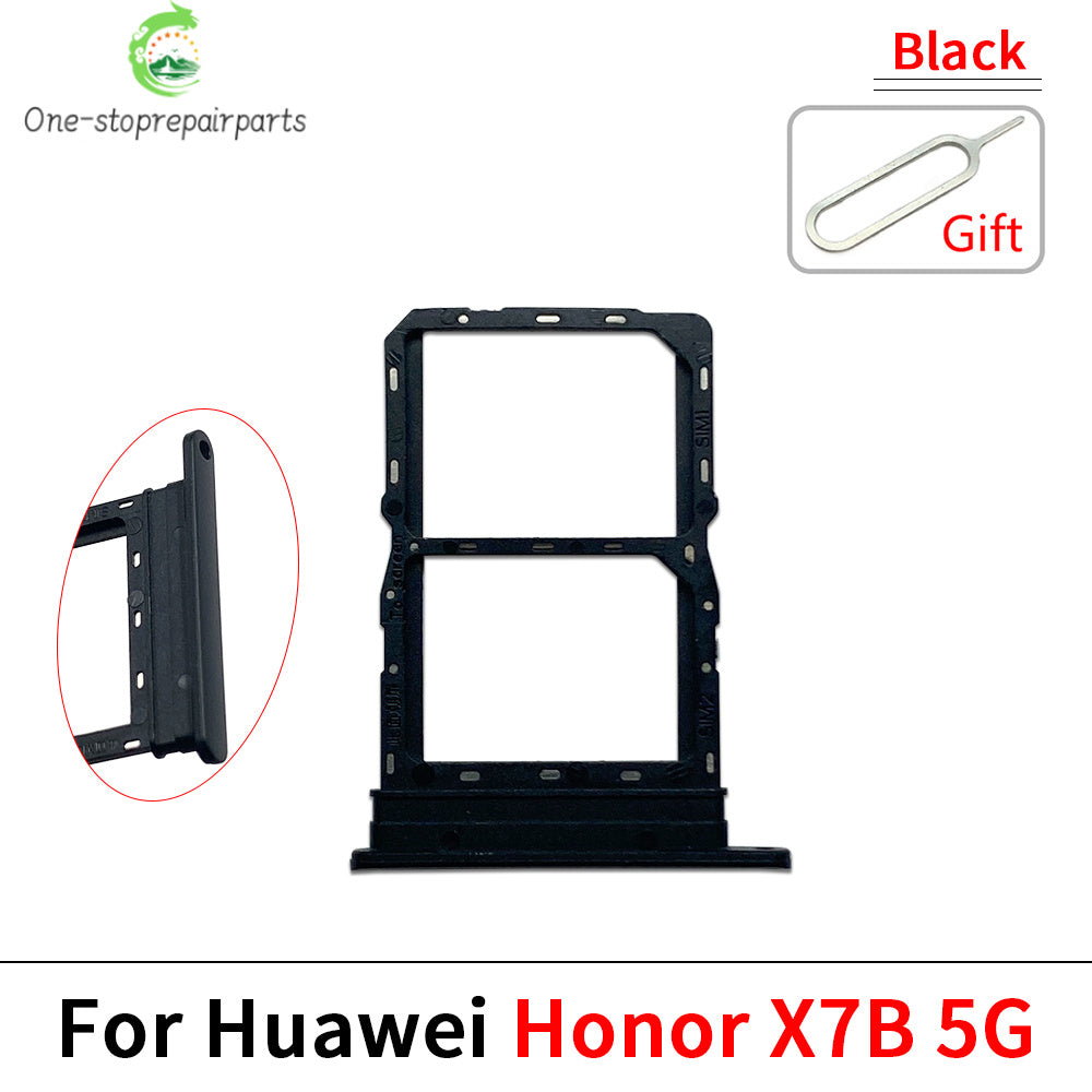 New SIM Card Slot SD Card Tray Holder Adapter For Huawei Honor X7 X7A X7B X7C Replacement Parts Huawei phone repair parts