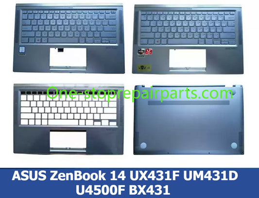 Cover case for ASUS ZenBook 14 UX431F UM431D U4500F BX431 lcd back housing upper top palmrest case bottom lower cover hinge