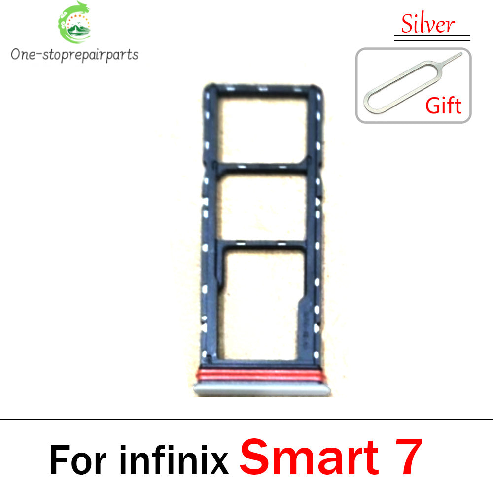 New SIM Card Tray Slot Holder For Infinix Smart 6 7 HD Plus Replacement Parts  infinix phone repair parts