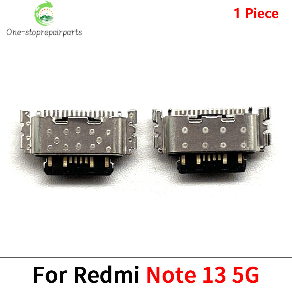 10Pcs, USB Jack Charging Socket Charger Port Dock Connector For Xiaomi Redmi Note 9 9s 10 10s 11 11s 12 12s 13 Pro Plus 4G 5G Xiaomi  Xiao mi phone repair parts