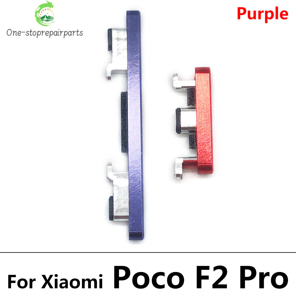 10Pcs/Lot, Side Keys Power and Volume Buttons For Xiaomi Poco F1 F2 Pro F3 F4 5G Replacement Parts  Xiaomi  Xiao mi phone repair parts