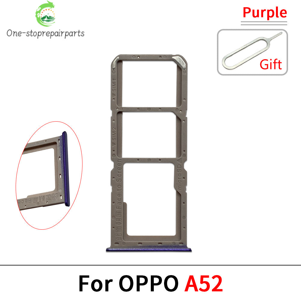 10Pcs, SIM Card Tray Slot Holder For OPPO A52 A53 A54 A55 A57 A58 4G 2022 Replacement Parts OPPO phone repair parts
