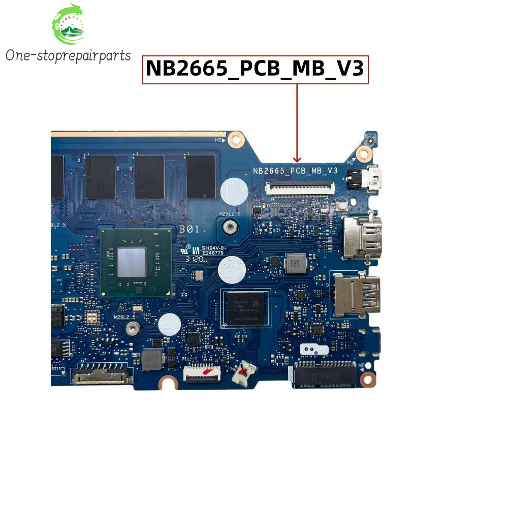 NB2665_PCB_MB_V3 For Acer Swift SF114-33 Laptop Motherboard With N4020 N4120 CPU 4GB-RAM 64GB-SSD Mainboard 100% Full Tested Acer laptop repair parts