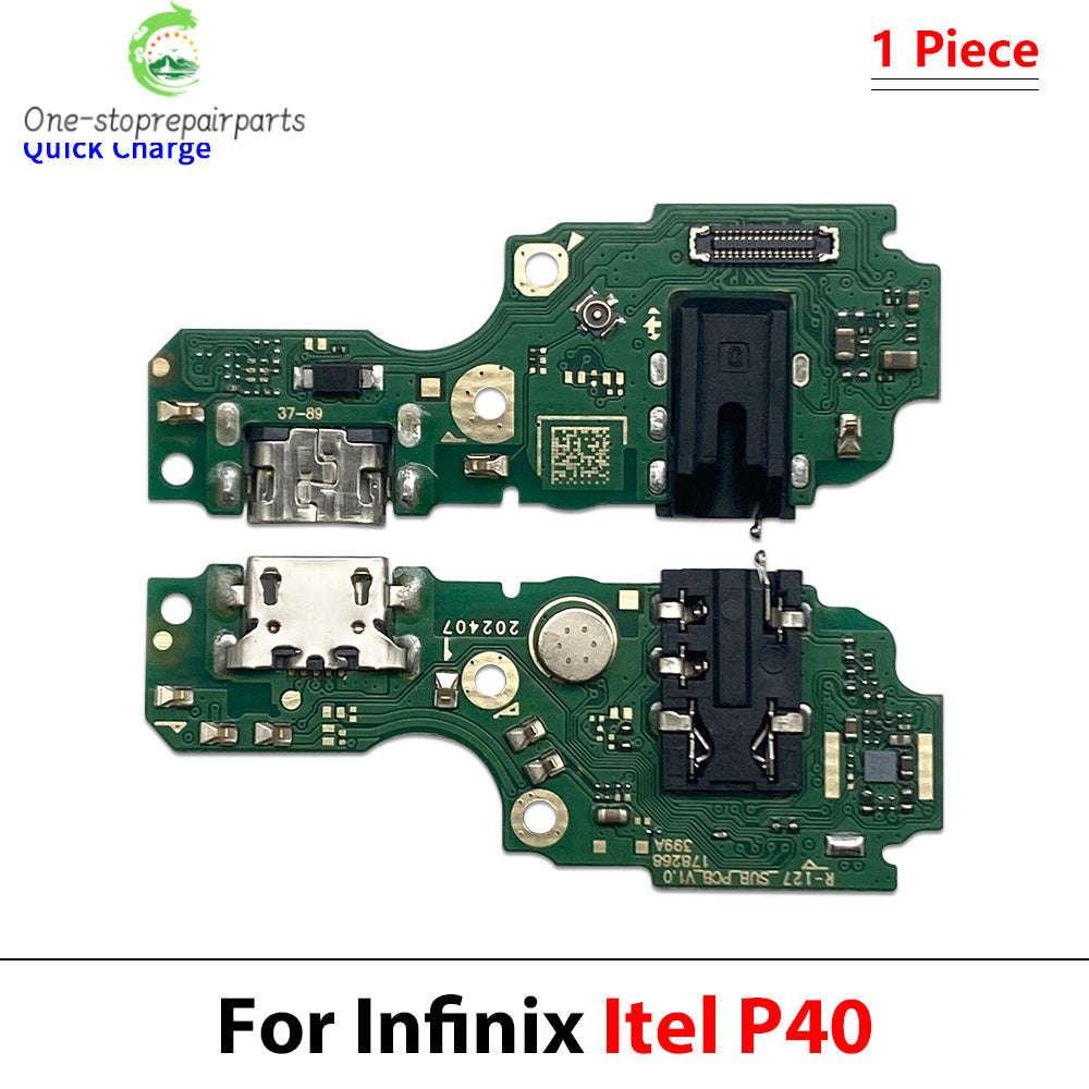 USB Charging Connector Board Port Dock Flex Cable For Itel A58 A60 A60s A70 Lite P40 P65 P36 P38 P37 P33 S23 Vision 1 3 5 Plus  Infinix phone repair parts