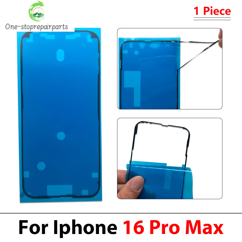 10Pcs Waterproof Sticker For iPhone 11 12 13 14 15 16 17 Pro Max Plus Adhesive LCD Screen Frame Seal Tape Repair Parts iPhone phone repair parts
