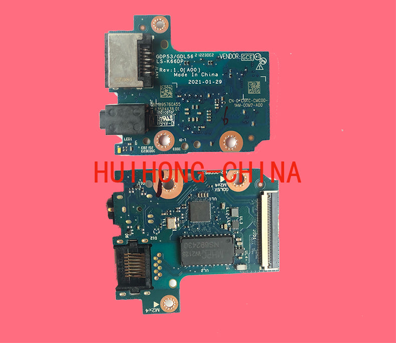 Dell G15 5510 5515 5511 5520 network port audio small board USB small board 091CKF 0F5X25 0PMY37 05N52P 07C6KC 0PXVKJ  LS-K668DAUGHTERBOARD