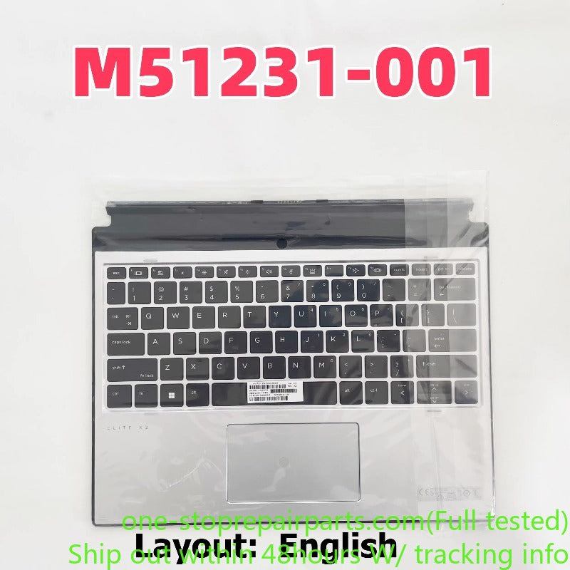 Detachable Keyboard for HP ELITE X2 G8 G4 M51231-001/DH1/AD1/DB1/161/071 Premium Detachable folio keyboard tablet touchpad