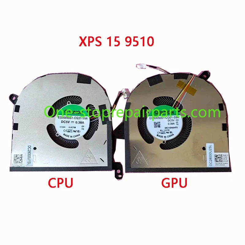 New Original LAPTOP CPU GPU Cooling Fan for DELL XPS 15 9500 9510 9520 Precision 5550 5560 5570 Dell laptop repair parts