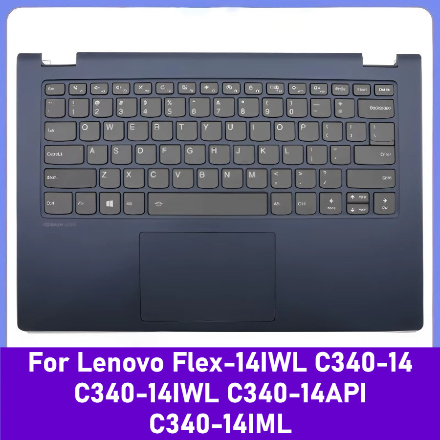 Cover case For Lenovo Flex-14IWL C340-14 C340-14IWL C340-14API C340-14IML Laptop Back Cover/LCD Bezel/Palmrest Cover/Bottom Cover Lenovo laptop repair parts