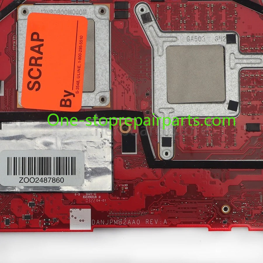 Laptop Motherboard For ASUS ROG Zephyrus GA503RS GA503RW GA503R GA503RM DANJPMB2AA0 With R7 R9 CPU 8G RAM GPU RTX3080 RTX3060 6G ASUS laptop repair parts