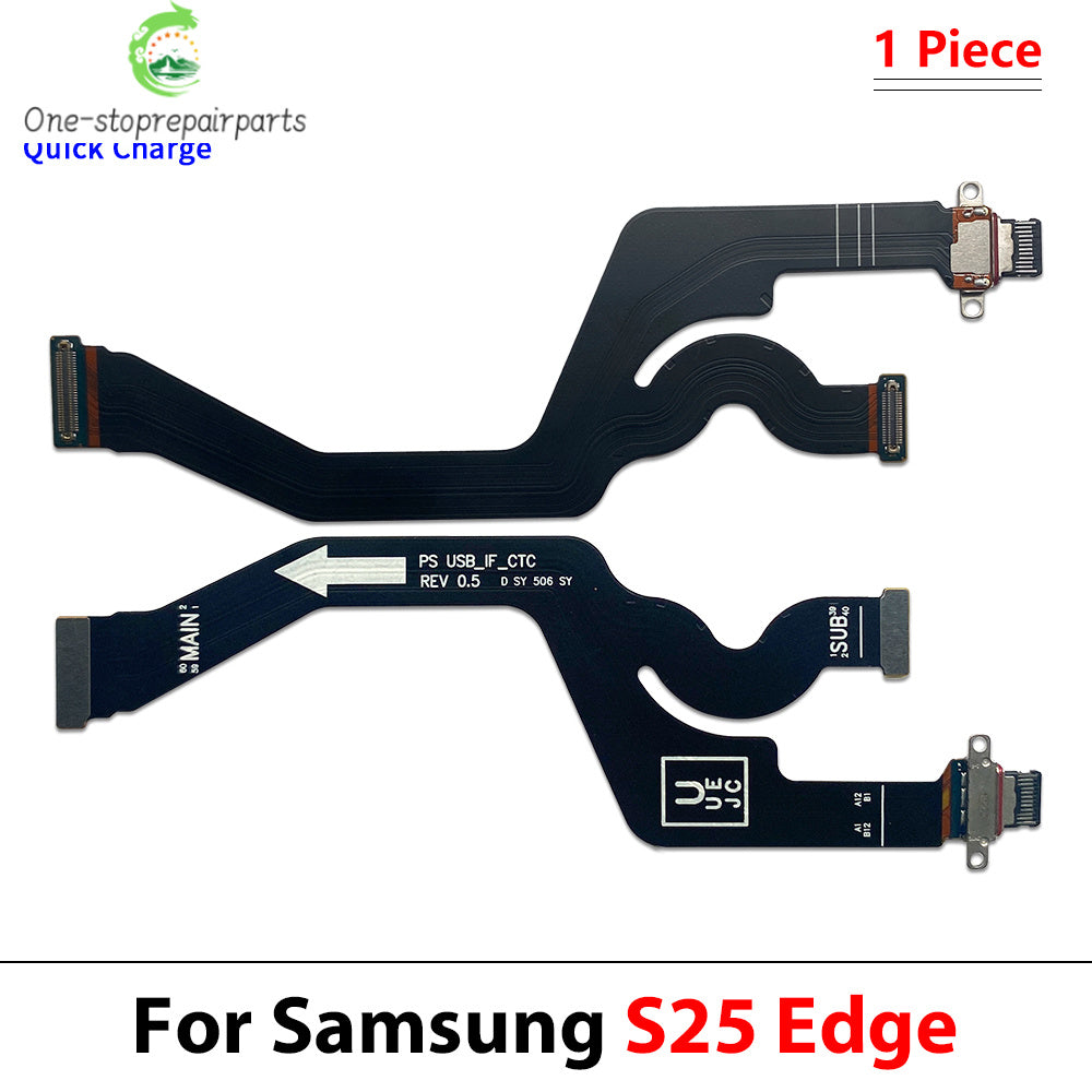 USB Charger Charging Dock Port Connector Flex Cable For Samsung S23 S24 S25 S26 Plus Ultra Fe Edge 5G S931B S936B S938B S928B Samsung phone repair parts