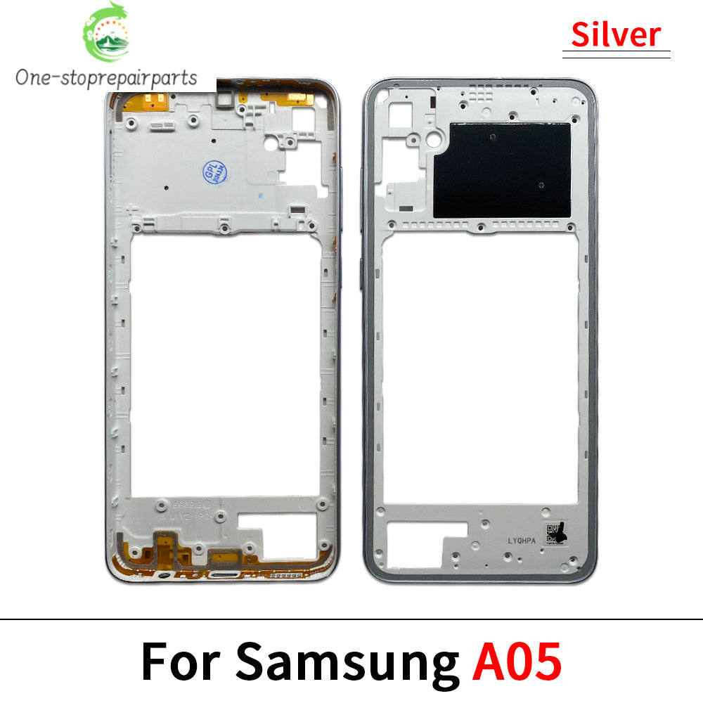 New For Samsung A15 4G A155F / A15 5G A156B / A05 / A05s / A25 5G Housing Middle Frame Bezel Middle Plate Cover Samsung phone repair parts