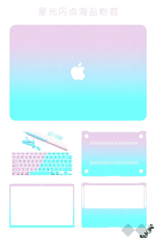 Frosted gradual change color protective case for MacBook Air Pro 11 "12" 13 "14" 15 "16" Neo A3404 A3426 A3427 A3428 A3429 A3449 A3448 A3434 A3403 A3186 A3402 A3401 A3112 A3185 A3114 A3241 A3113 A3240 Laptop accessories