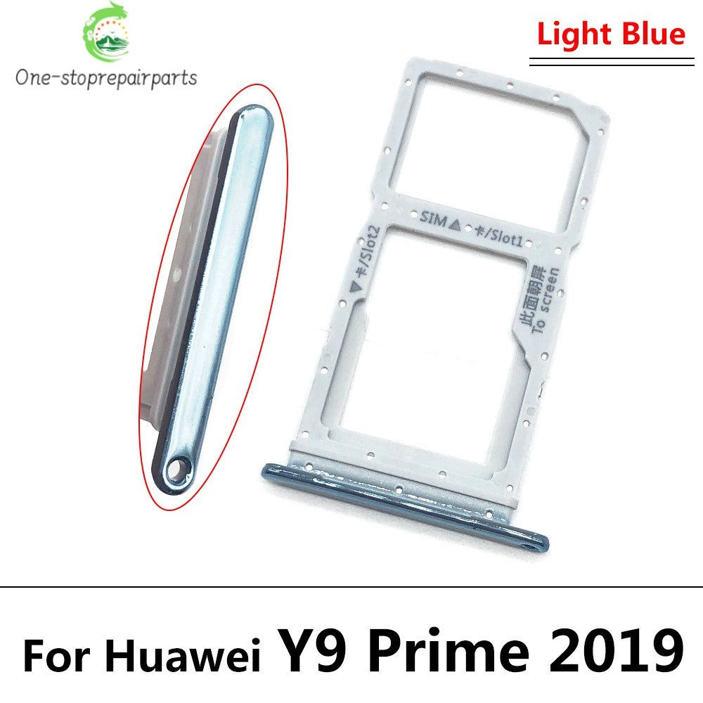 SIM Card For Huawei Y9 Prime 2019 SIM Card Slot SD Card Tray Holder Adapter Parts Huawei phone repair parts