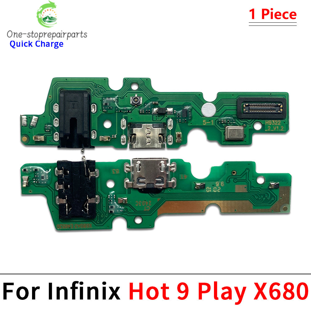USB Charge Port Dock Connector Charging Board Flex Cable For infinix Hot 9 10 10i 10s 10T 11 11s 12 20 20i 30i 30 40 Play Pro 5G  infinix phone repair parts