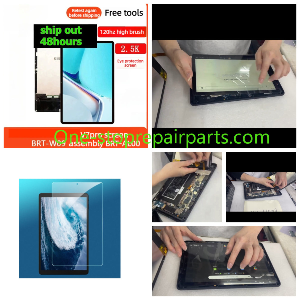Lcd touch screen dispaly for HUAWEI honour V7 PRO Honor Pad V8 BRT-W09 BRT-AL00 BRT-AN09 Tablet pc LCD panel digitizer glass assembly