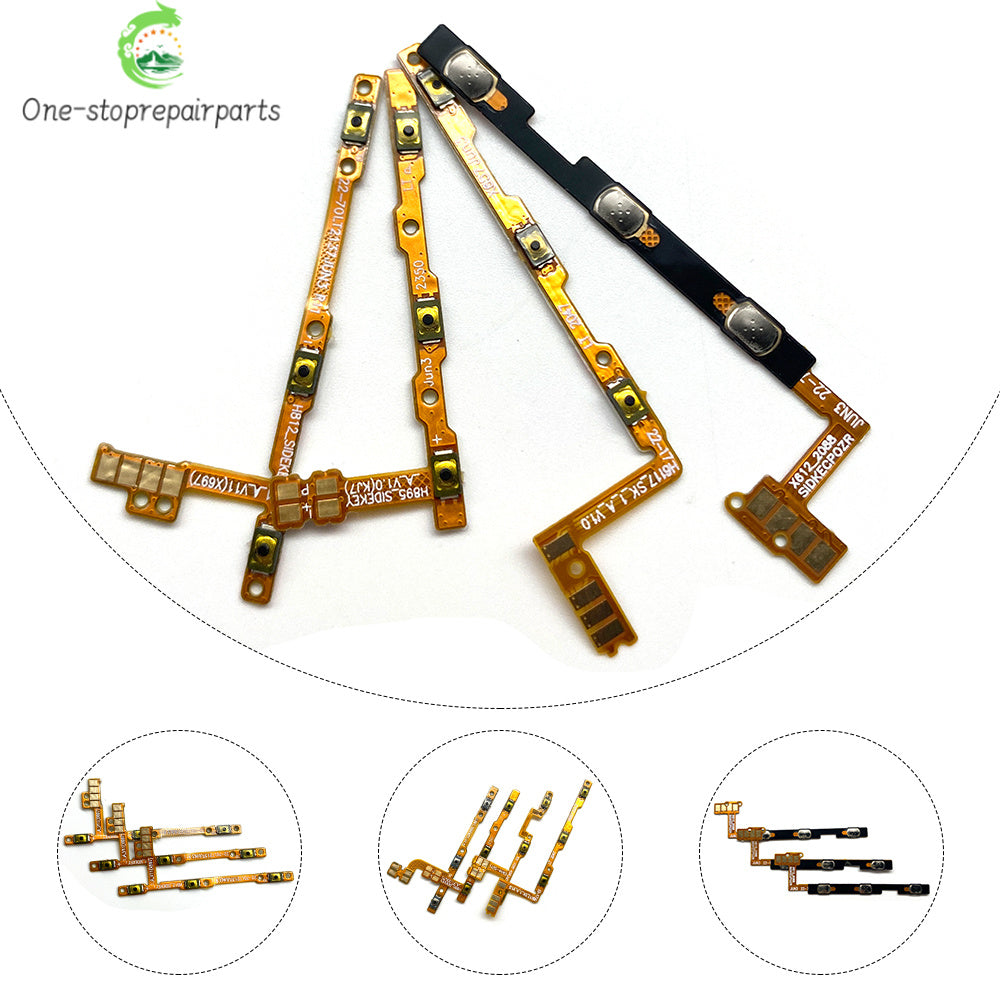10Pcs, Volume Button Power On Off Button Flex Cable For infinix Smart 3 4 5 6 7 8 9 Pro HD Plus X612 X627 X6511 X6517 X6516  infinix phone repair parts