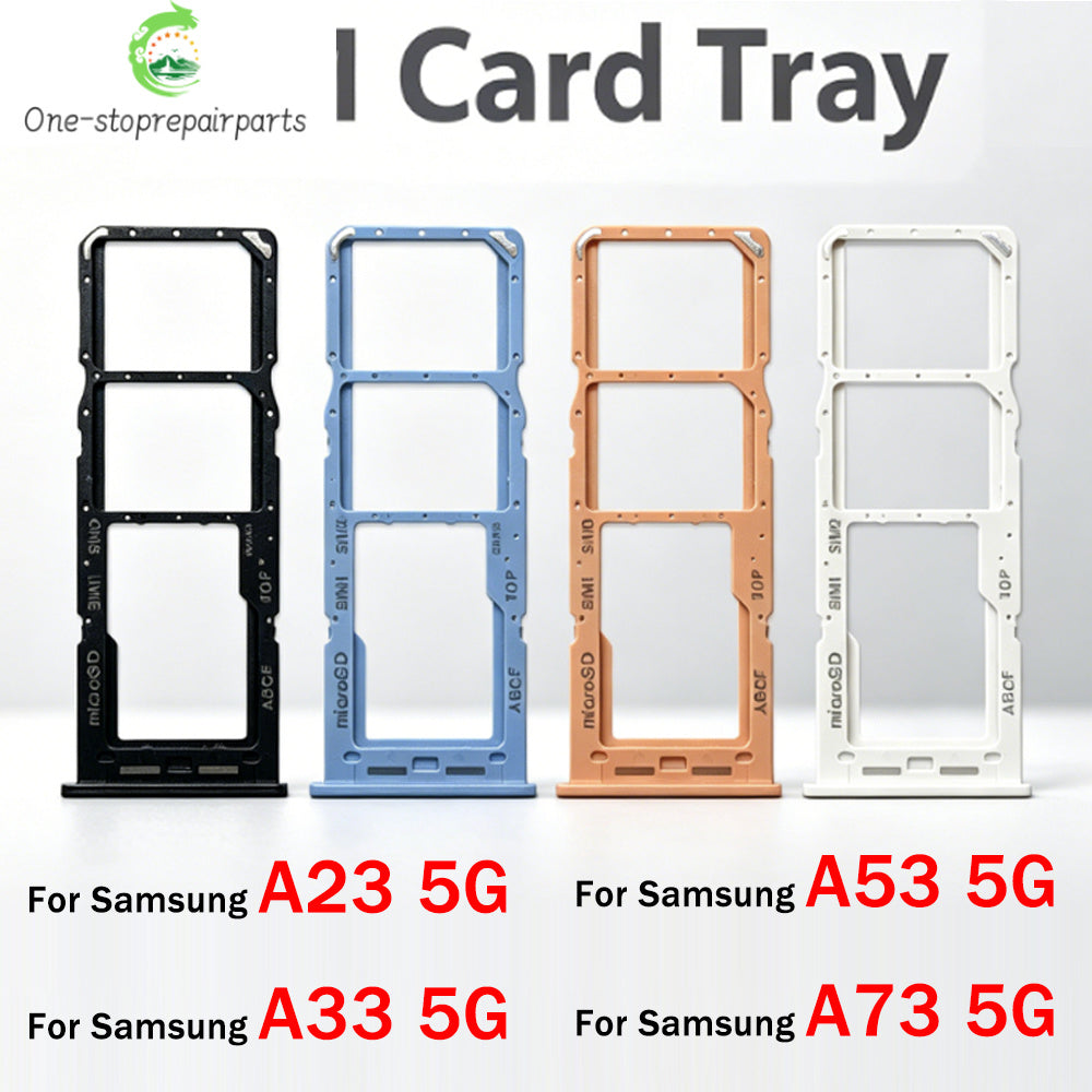 New For Samsung A23 A33 A53 A73 5G SIM Card Tray Slot Holder Replacement Parts Samsung phone repair parts