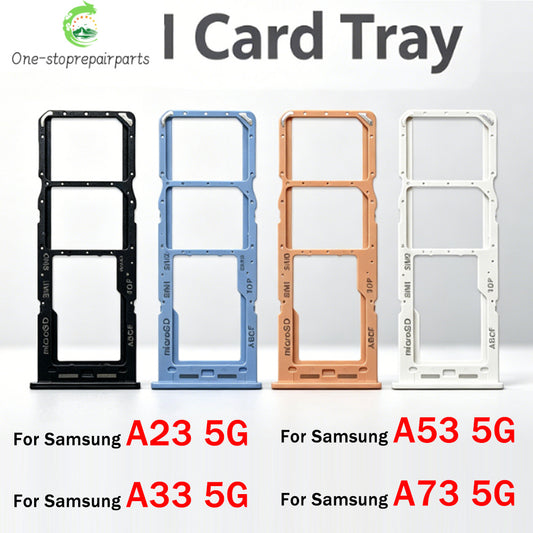 New For Samsung A23 A33 A53 A73 5G SIM Card Tray Slot Holder Replacement Parts Samsung phone repair parts