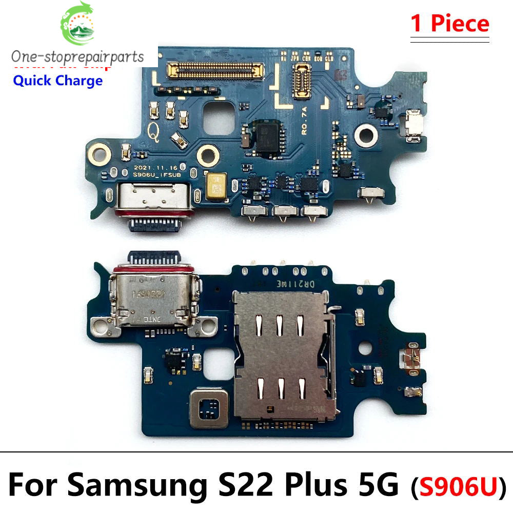 USB Charging Board Port Dock Charger Connector Flex Cable For Samsung S22 Plus Ultra 5G S908B S901B S906B Samsung phone repair parts