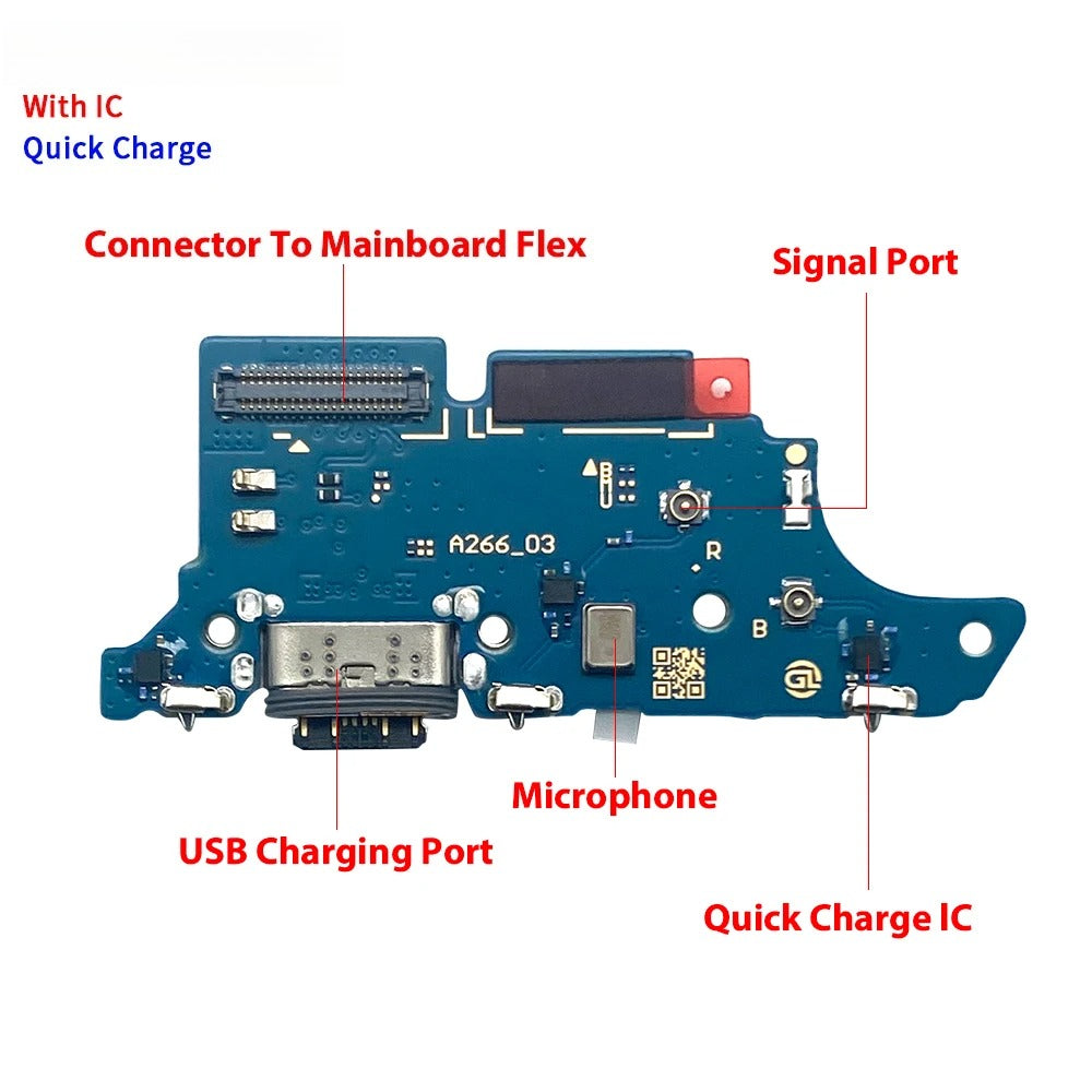 26Pcs, For Samsung A05 A05s A15 A25 A35 A06 A16 A26 A07 A17 4G 5G USB Charge Port Jack Dock Connector Charging Board Flex Cable Samsung phone repair parts