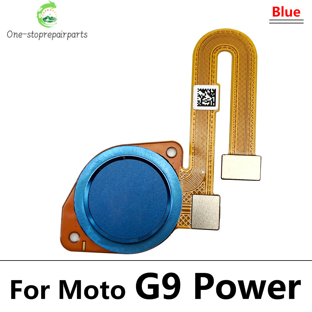 10Pcs/Lot, New For Motorola Moto G9 Plus Power Home Button FingerPrint Touch ID Sensor Flex Cable Ribbon Replacement Parts Motorola phone repair parts