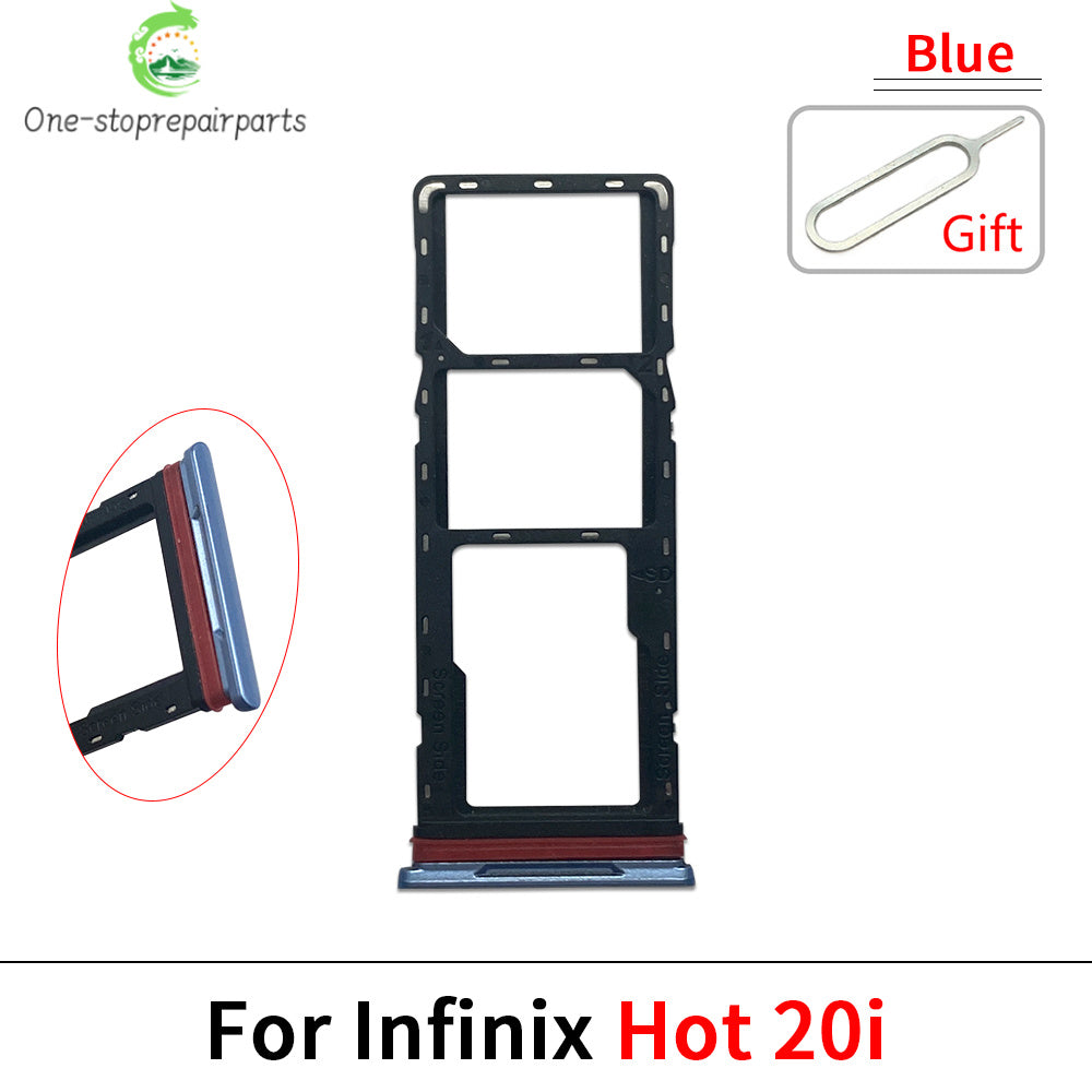 Micro Nano SIM Card Holder Tray Slot Holder Adapter Socket For infinix Hot 8 9 10 10i 11 20 20i 30 30i 40 Pro Lite Play 4G 5G  infinix phone repair parts
