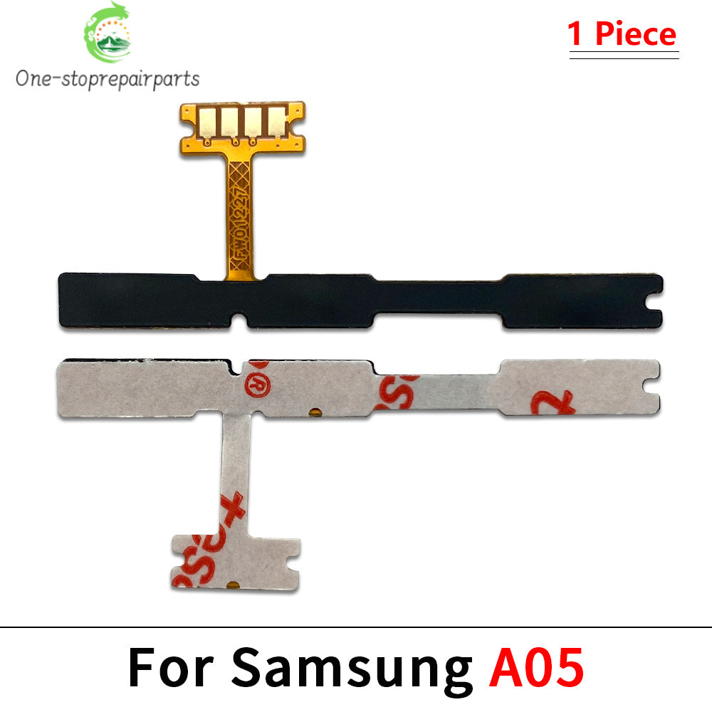 10Pcs, Power On Off Volume Side Button Flex Cable For Samsung A13 A23 A33 A73 A53 A14 A24 A34 A54 A15 A35 A55 A04 A05 A05 4G 5G Samsung phone repair parts