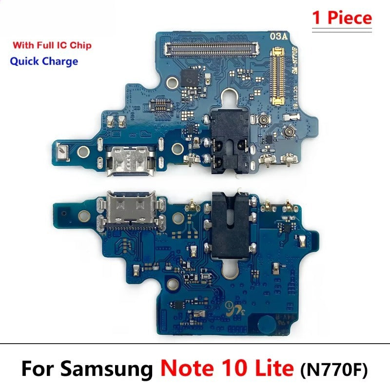 USB Charging Port Dock Connector Charge Board Flex Cable For Samsung Note 8 9 10 Lite Plus 20 Ultra N950F N970F N770F Samsung phone repair parts