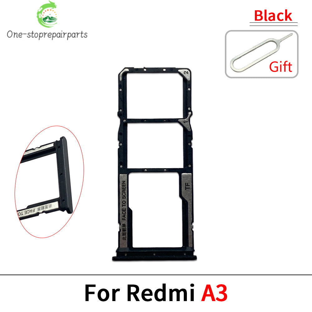 10Pcs/Lot, SIM Card Tray Slot Holder Adapter Accessories For Redmi A1 A2 A3 Plus Redmi phone repair parts