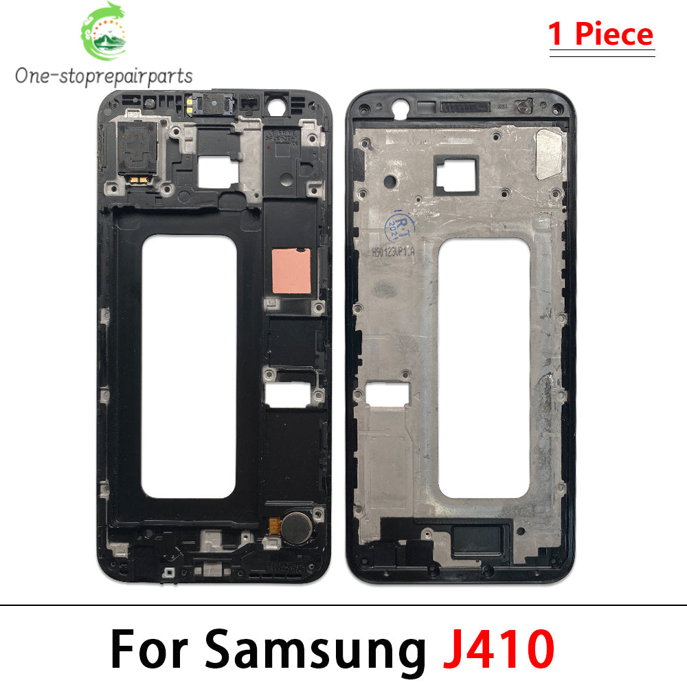 10Pcs, Front Housing LCD Display Frame For Samsung  J4 Prime J4 Core J6 Plus J610 J7 2017 Housing Middle Frame Bezel Plate Cover Samsung phone repair parts