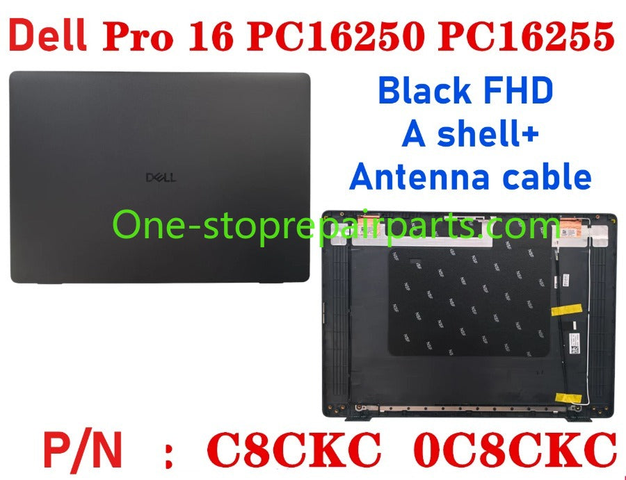 Cover case for Dell Pro 16 PC16250 PC16255 0D45TN 04TV1R 0FJ6FY 02XHM1 099TK0 02882N 0HNP7J 02XHM1 0GJX2F 0C8CKC 0964DF 0DR9PF 0HHMCK 0F9V30 0388WT 0H3K5C 0HR42X 01378G Lcd back housing bezel palmrest bottom lower cover hinge Dell laptop repair parts