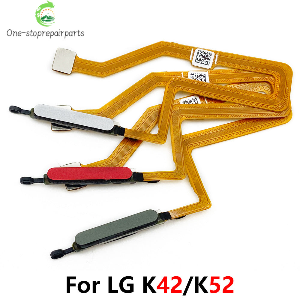 New For LG K42 K52 Home Button FingerPrint Touch ID Sensor Flex Cable Ribbon Replacement Parts  LG phone repair parts