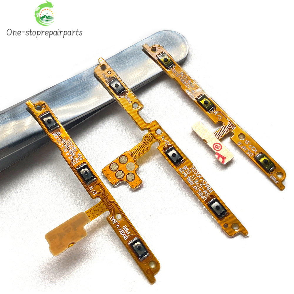 10Pcs, Volume Button Power Switch On Off Button Flex Cable For Samsung Note 10 Plus Lite Note 20 Ultra S20 S21 S23 Fe Samsung phone repair parts