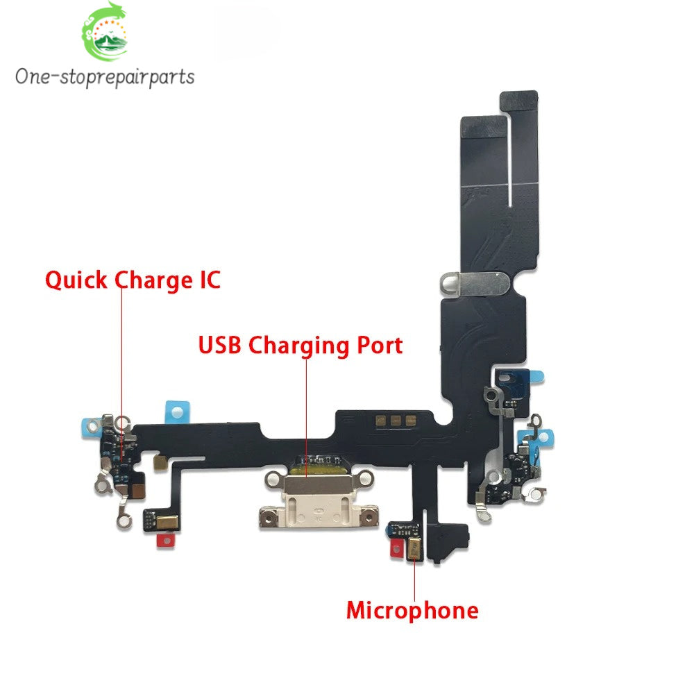 New For iPhone 14 Pro Max Plus USB Charging Port Dock Charger Connector Board With Microphone Flex Cable iPhone phone repair parts
