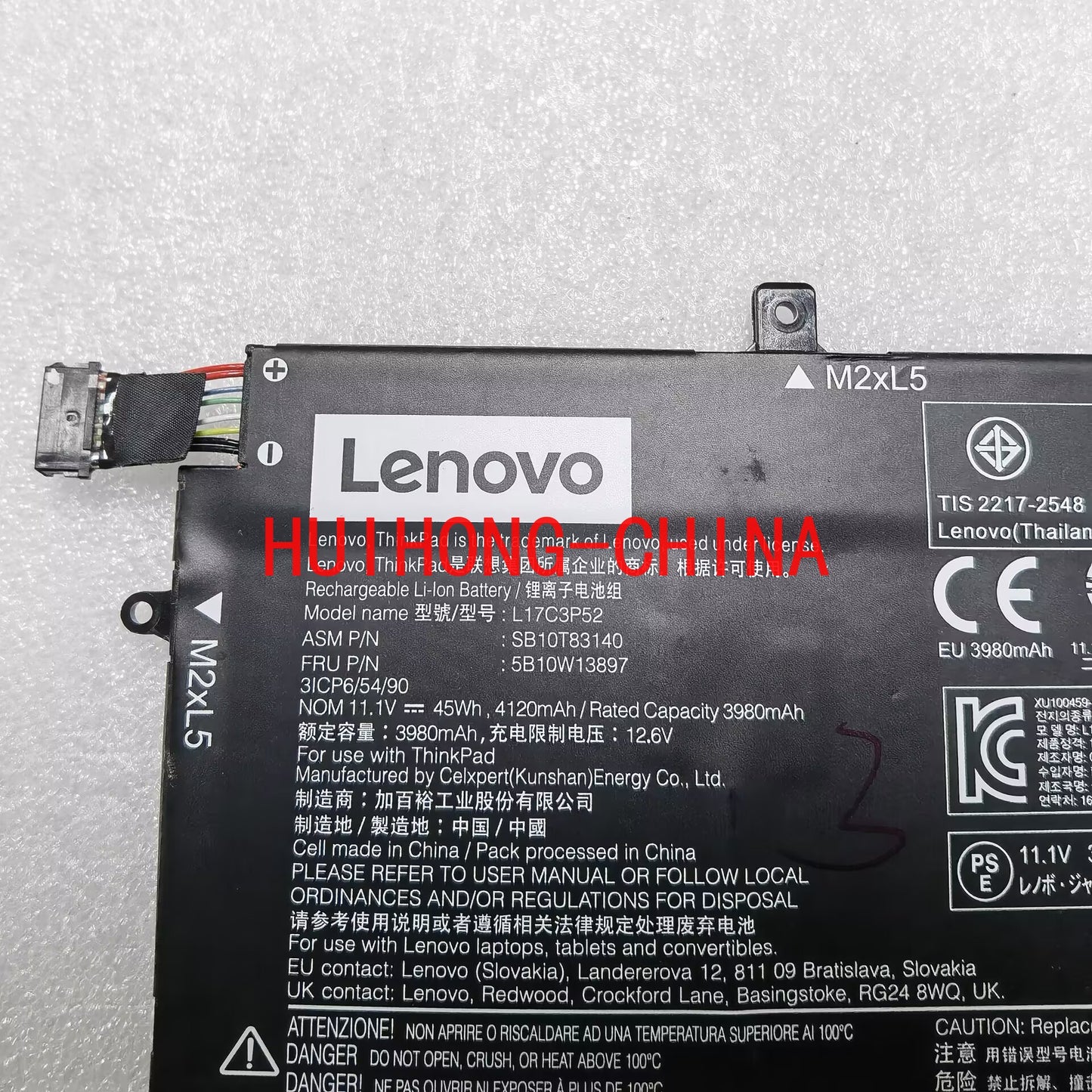 Lenovo L17M3P51 L17C3P52 L17L3P51 L17C3P51 5B10W13897 battery