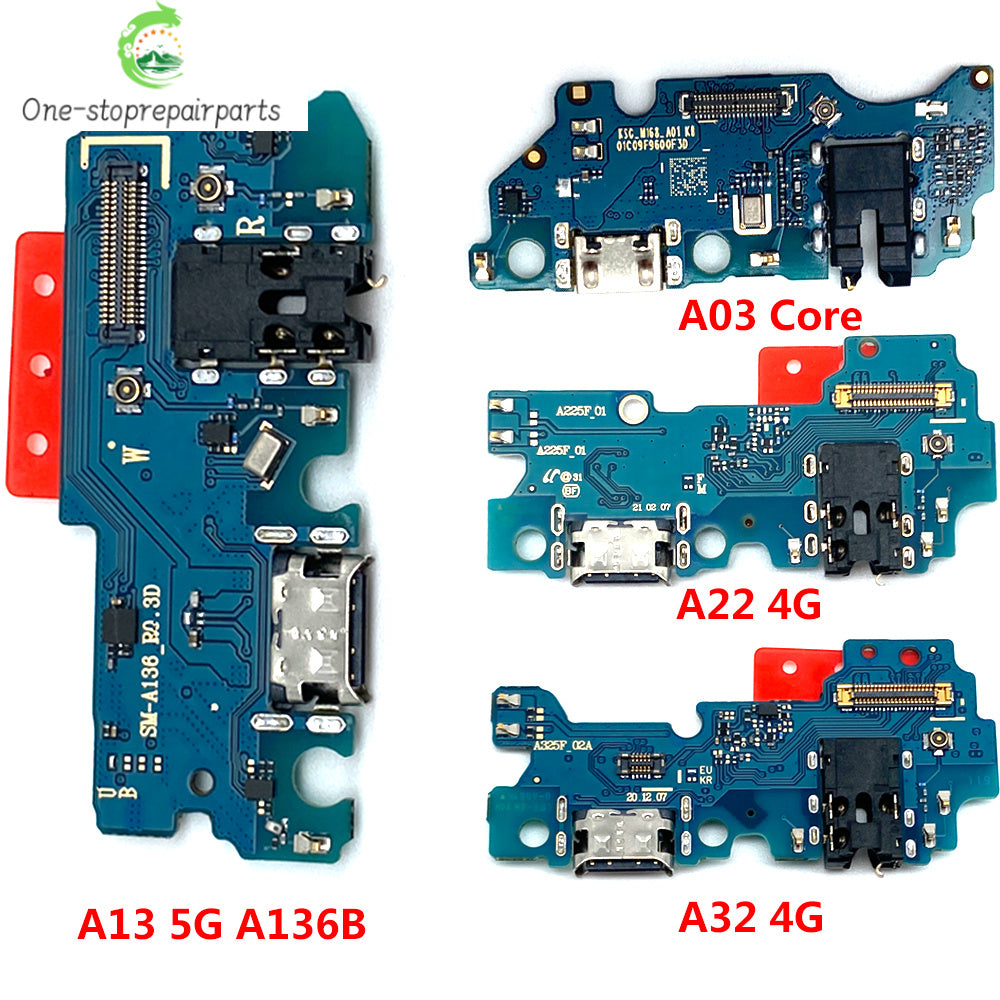 USB Charger Charging Board Dock Port Connector Flex Cable For Samsung A12 A02 A02s A03s A03 Core A13 A22 A32 A33 A53 A04 4G 5G Samsung phone repair parts
