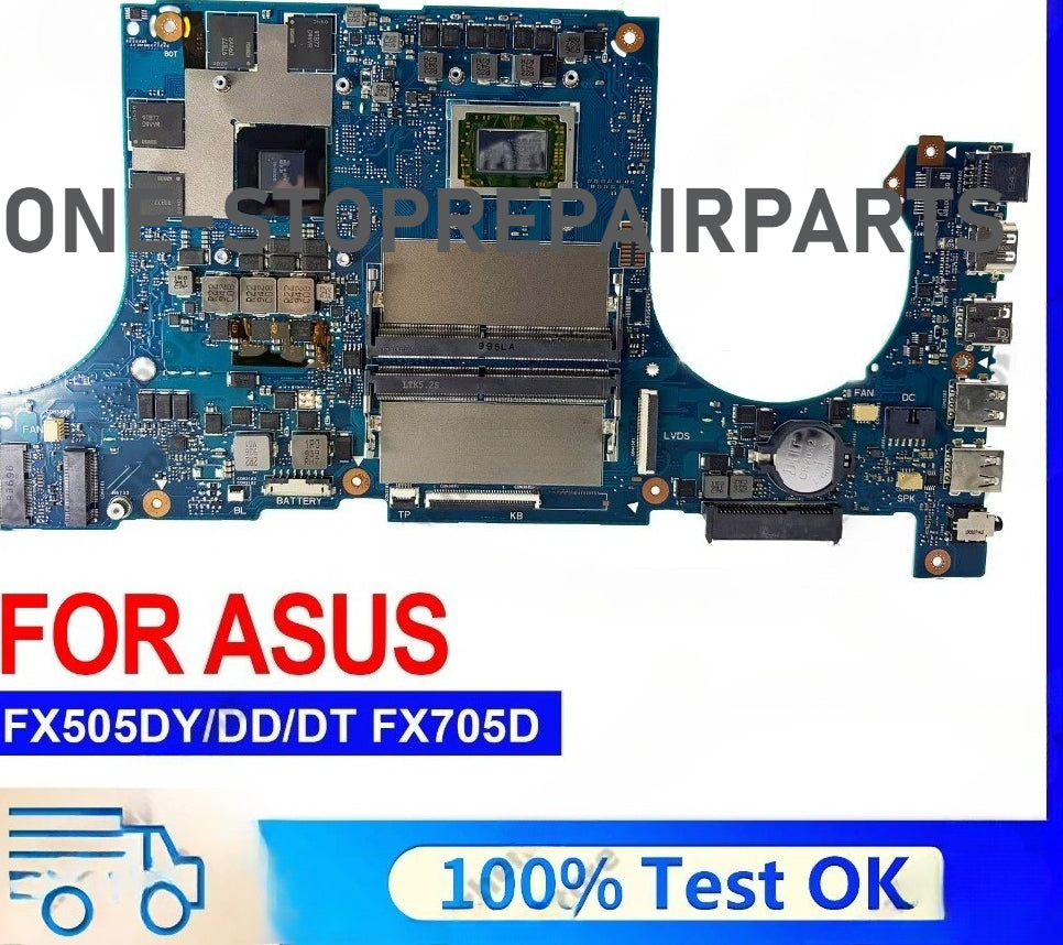 FX505DT Laptop Motherboard For ASUS TUF Gaming FX95D FX505DD FX705DT FX505D FX505DY Mainboard W/ R3 R5 R7 CPU Tests OK Fast Ship ASUS laptop repair parts