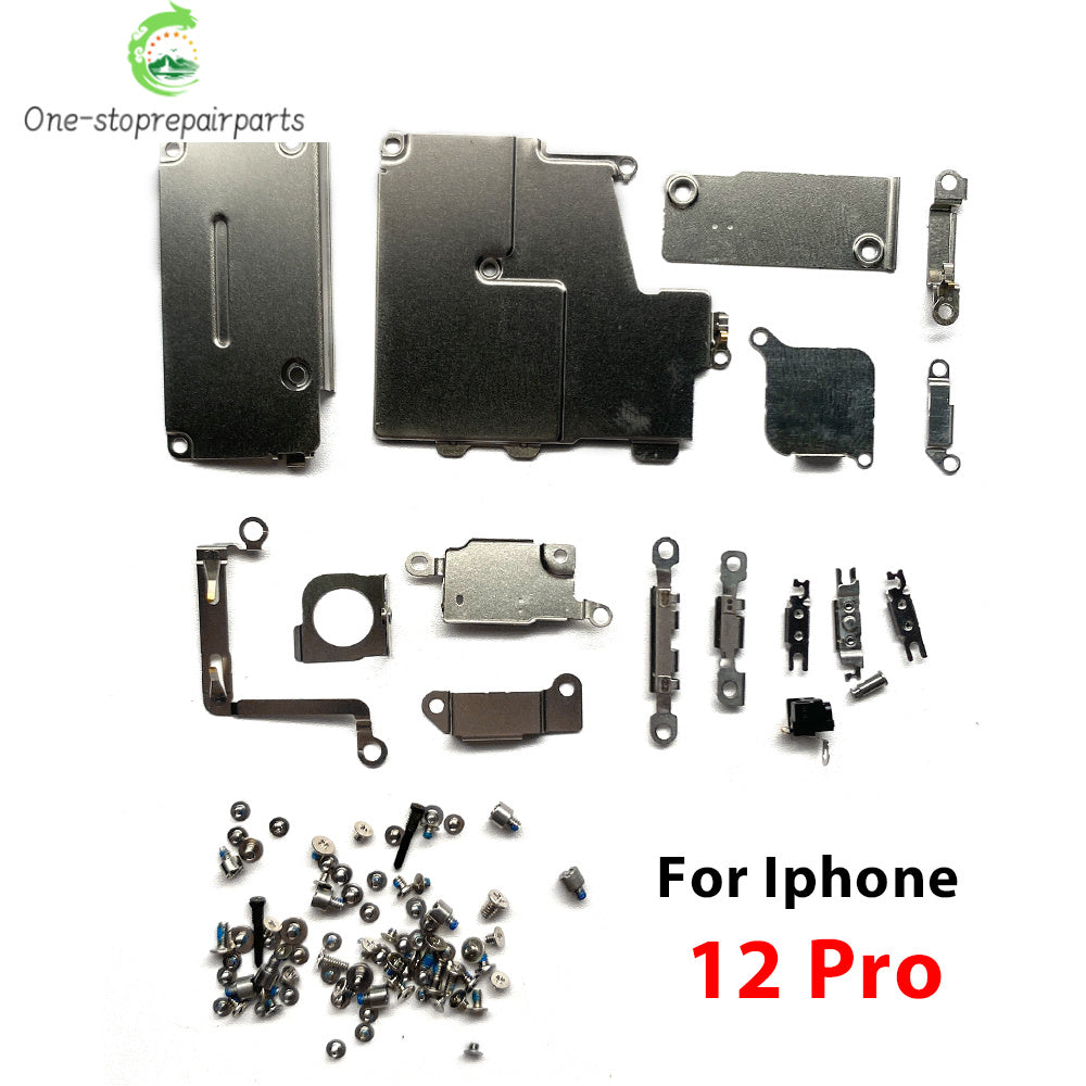 Full Inside Small Metal Holder Bracket Shield Plate Set Kit Full Screws Waterproof For iPhone 11 12 13 14 15 Pro Max 14 Plus iPhone phone repair parts