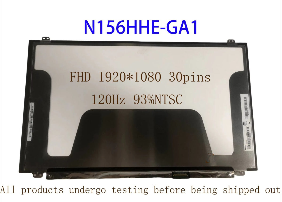 15.6inch Laptop LCD Screen 1N156HHE-GA1 N156HHE-GA2 B156HAN04.2 B156HTN05.1 920×1080 FHD eDP 30pins 120Hz 93%NTSC