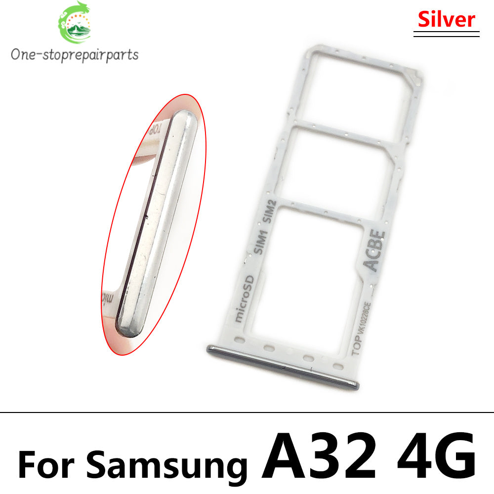 New Sim Card Tray Reader Socket Slot Holder For Samsung A32 A52 A72 4G 5G Replacement Part Samsung phone repair parts