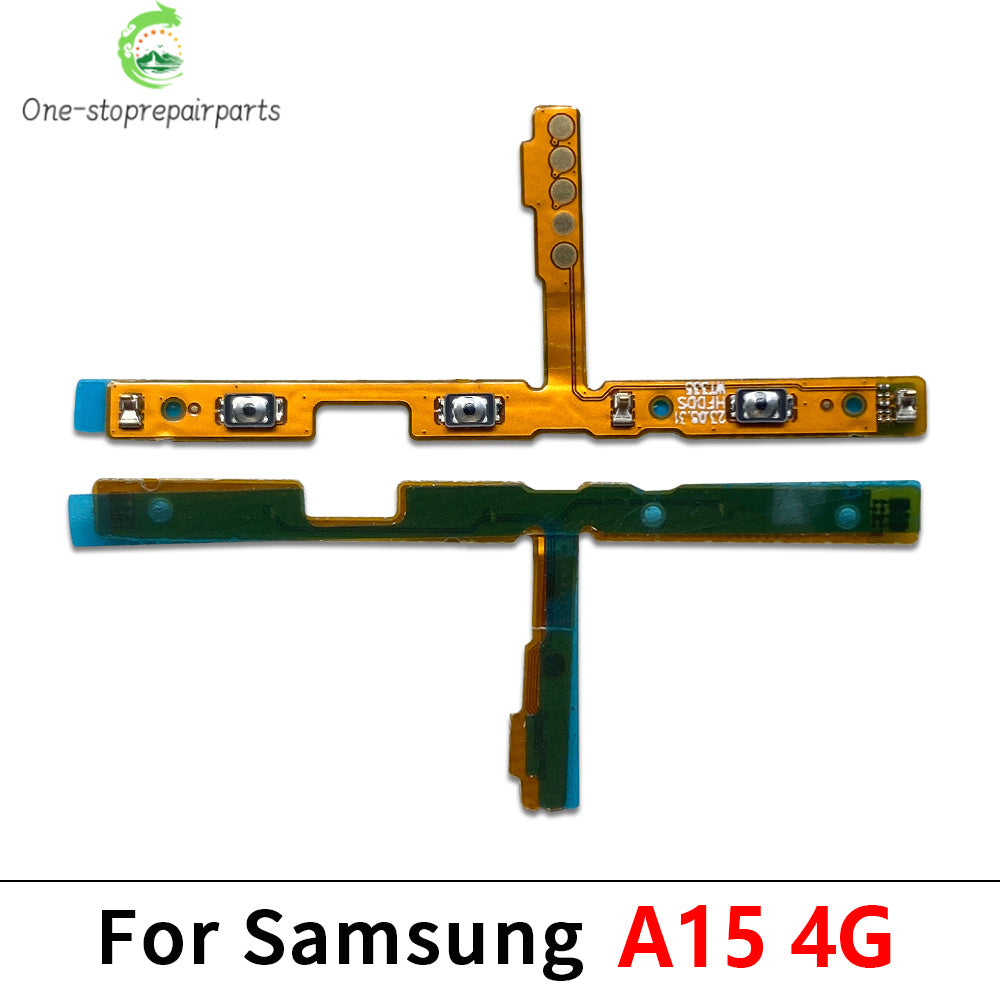 10Pcs, Power On Off Volume Side Button Flex Cable For Samsung A13 A23 A33 A73 A53 A14 A24 A34 A54 A15 A35 A55 A04 A05 A05 4G 5G Samsung phone repair parts