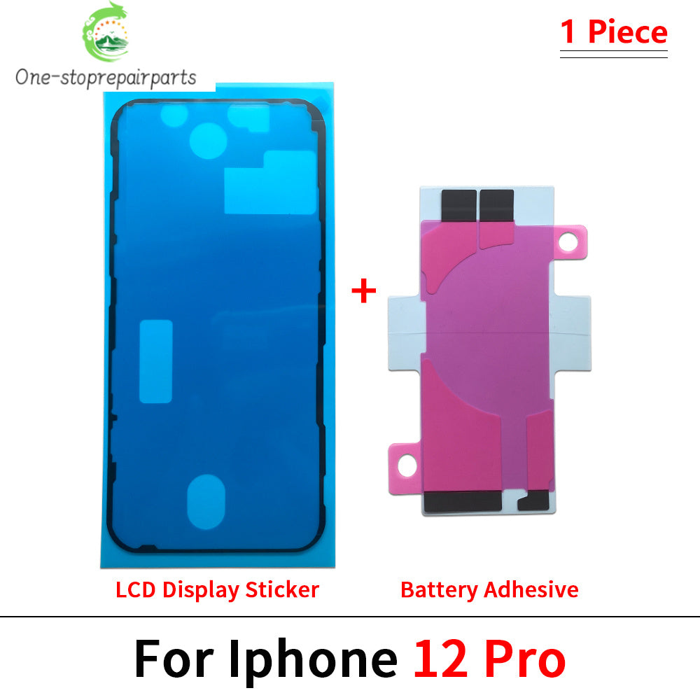 10Pcs, Waterproof Adhesive Sticker Screen Frame Bezel Seal Tape Battery Sticke For iPhone 11 12 13 14 15 16 Pro Max Plus X Xs iPhone phone repair parts